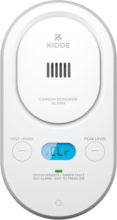 Detector CO enchufable con batería AA pantalla digital alarma 85 dB