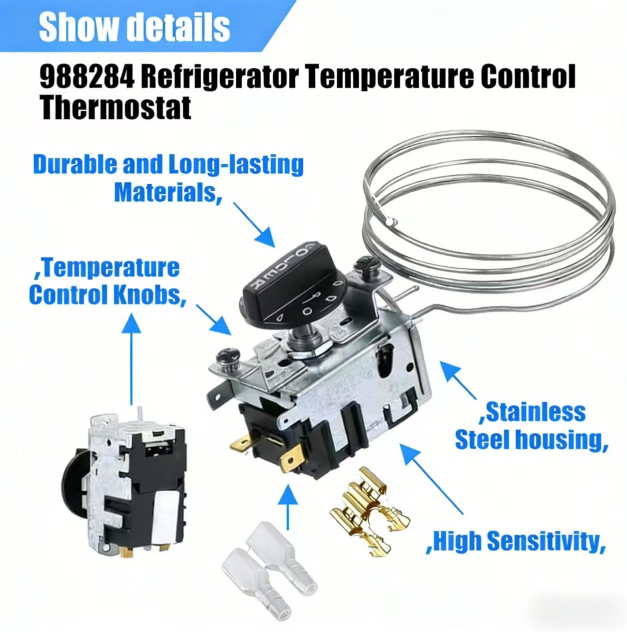 Kit control temperatura termostato congelador serie 077B