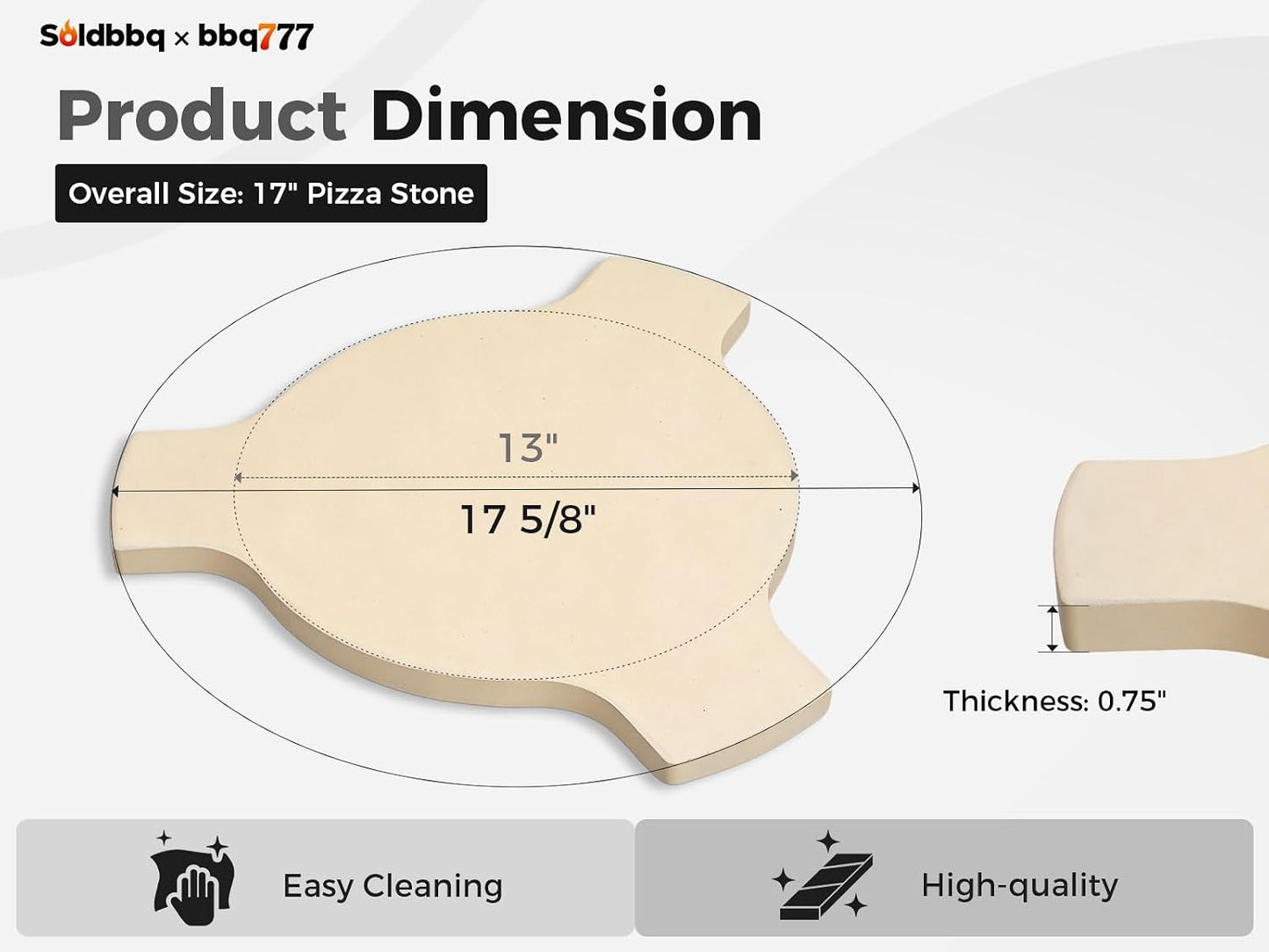 Deflector calor para huevo grande Kamado 17 1/2 pulg