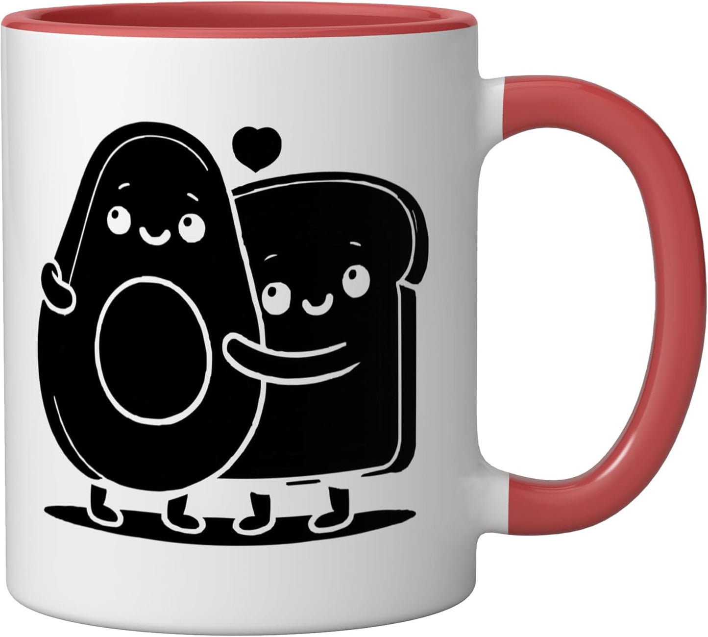 Taza Cerámica Caye Belize Roja/Blanca