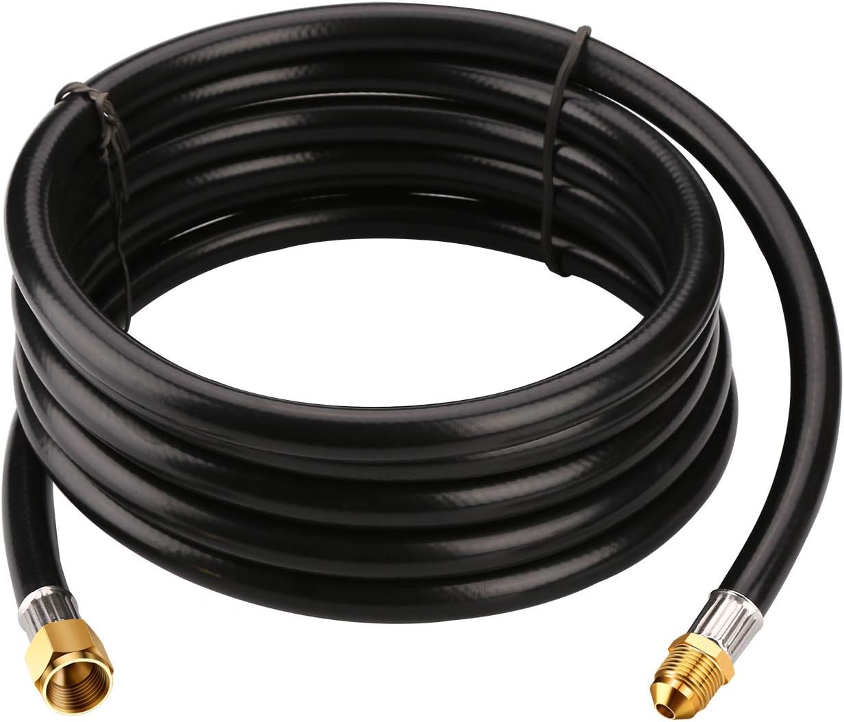 Manguera propano 12ft con conector 3/8pulg para parrilla RV fogata