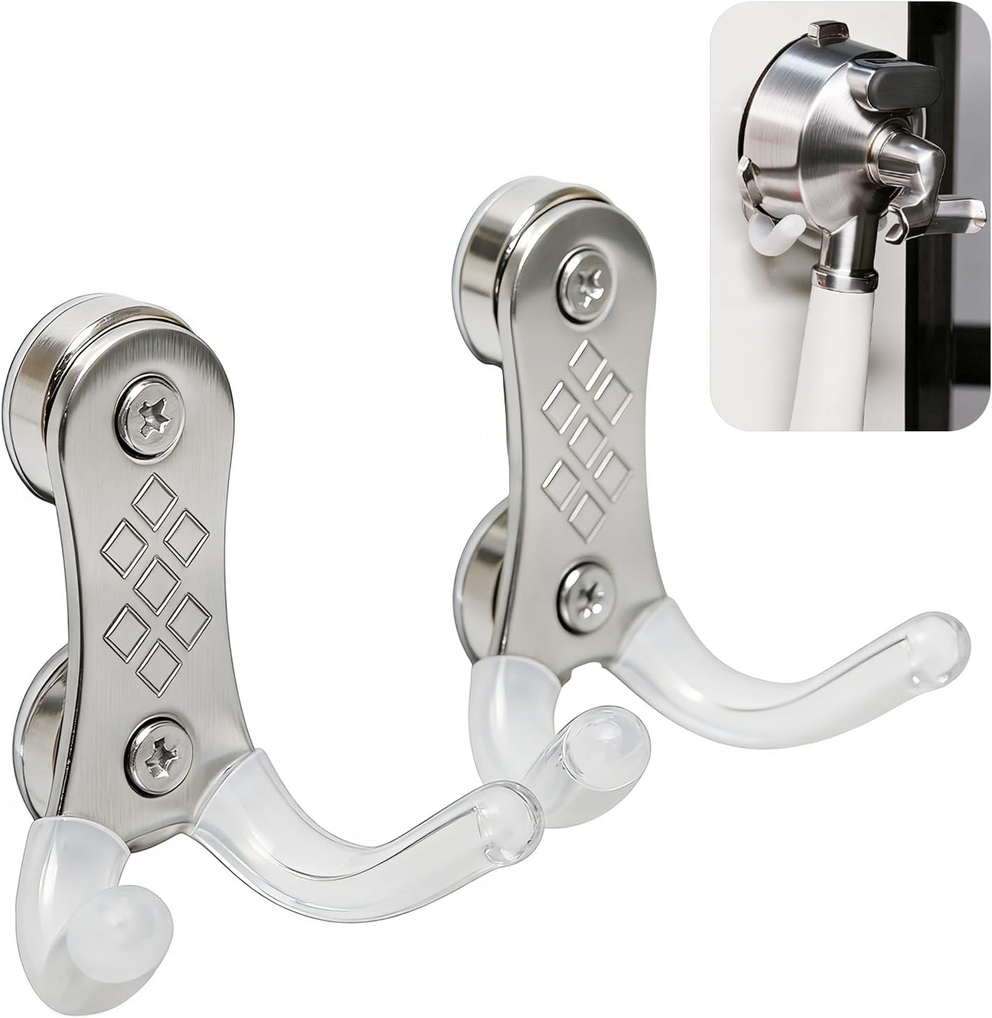 Paquete de 2 portafiltros magnéticos para pared metálica sin taladro para Breville y Ninja Luxe