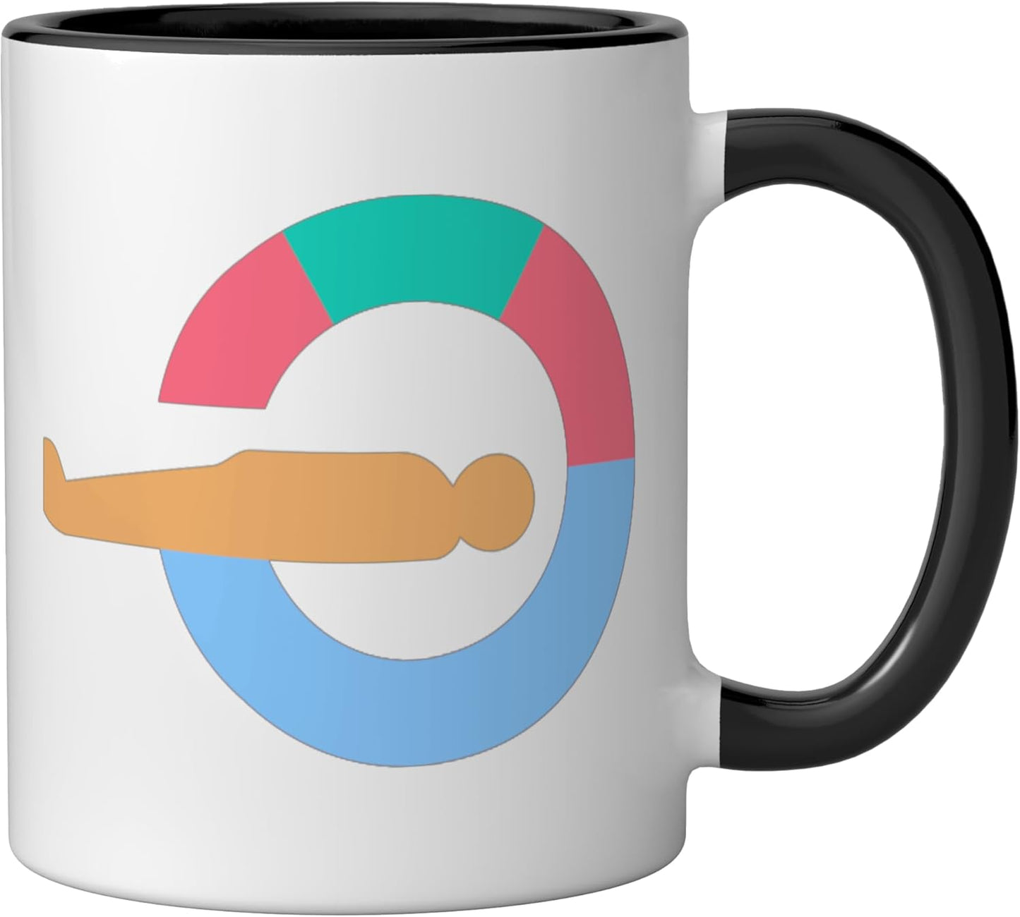 Taza cerámica para tecnólogo en radiología MRI Tech, negro/blanco