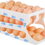 Soporte huevos refrigerador dispensador automatico 3 niveles
