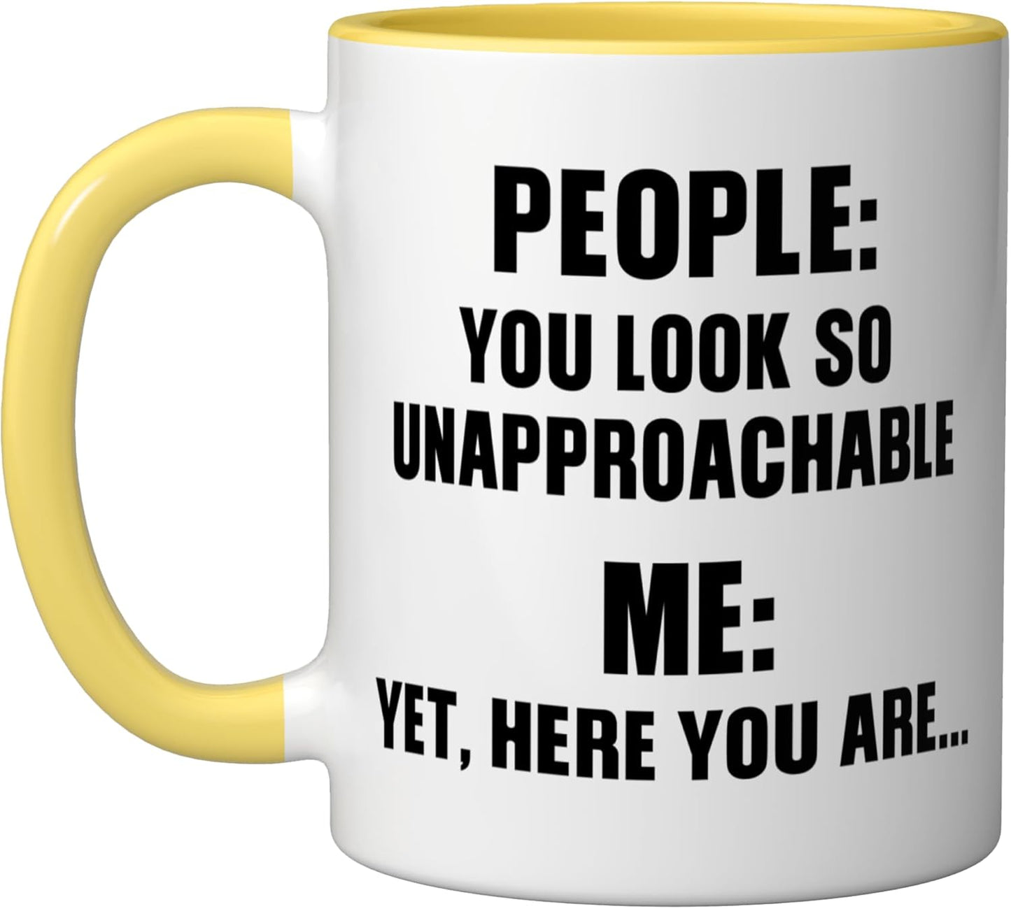 Taza Cerámica Amarillo/Blanco
