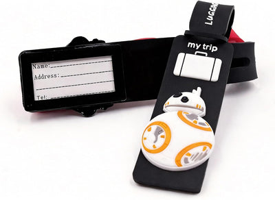 4 Pzas Etiquetas silicona Star Galaxy BB8 Kylo Ren equipaje viaje
