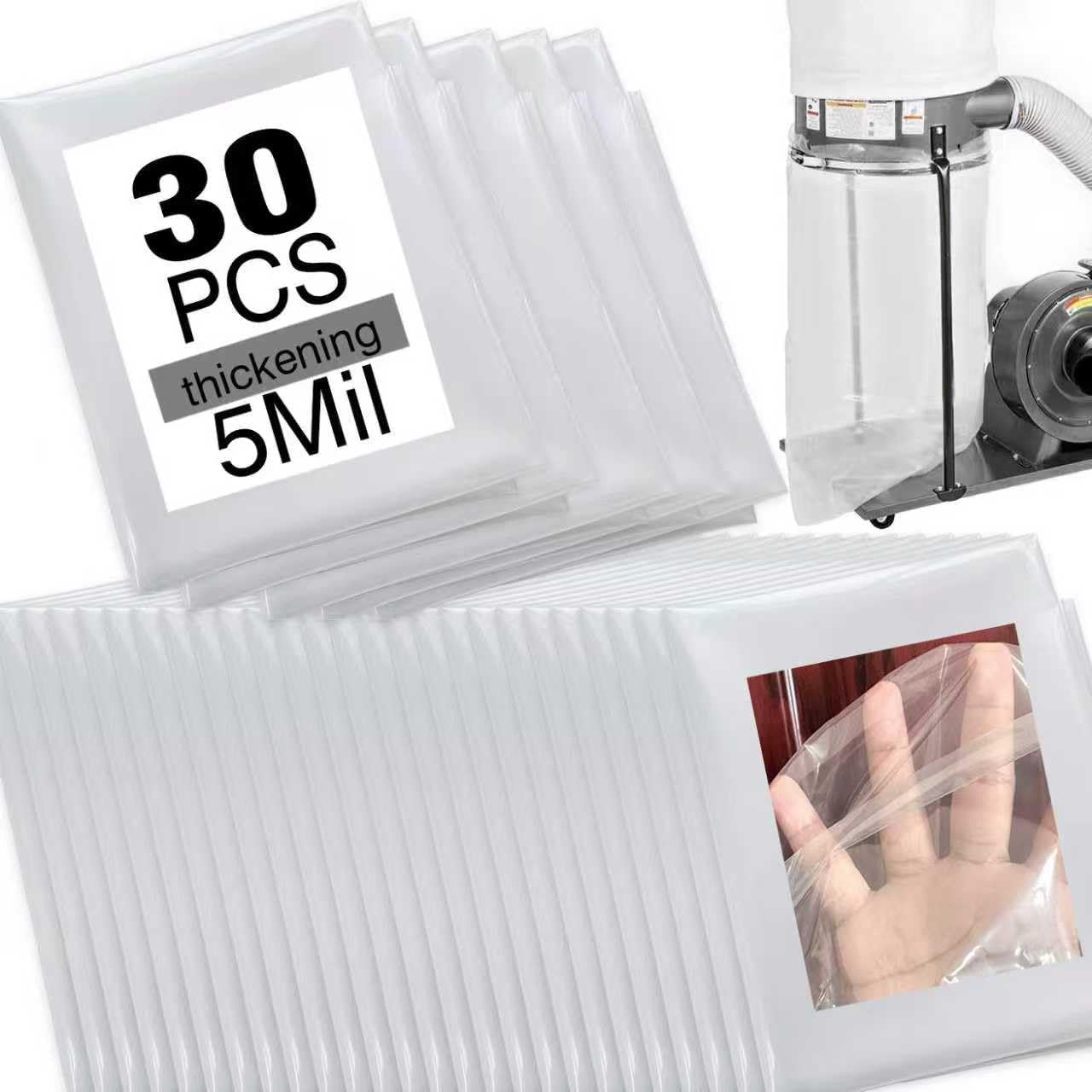 30 Bolsas Transparentes Colector Polvo 19.5pulg