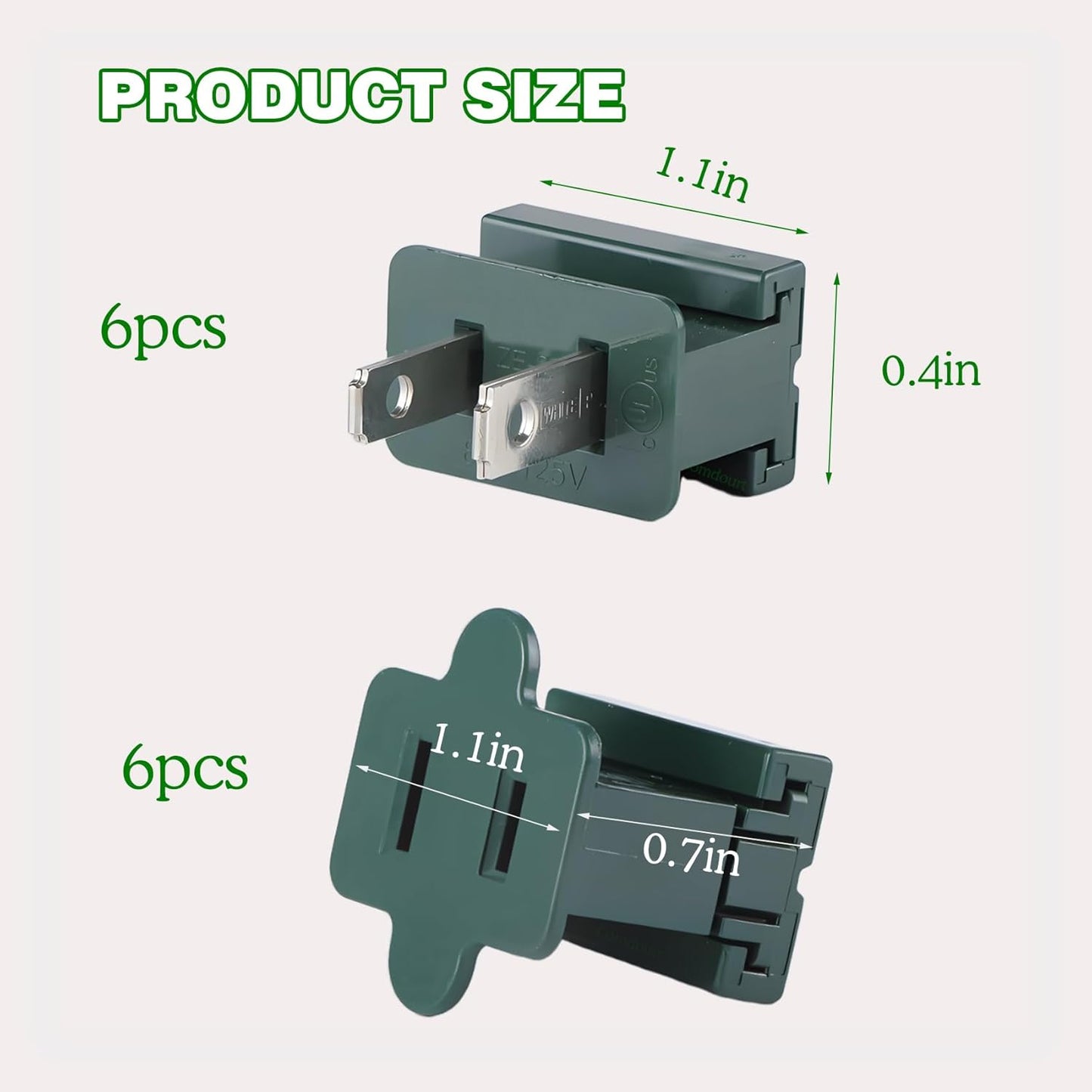 Conector vampiro SPT-1 12 Pzas Verde con Cable Navidad