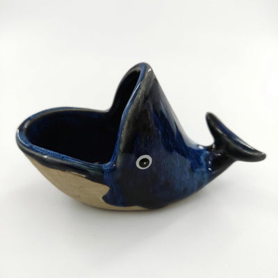 Soporte para esponja de ballena maceta para plantas pequeñas plato náutico decoración cocina