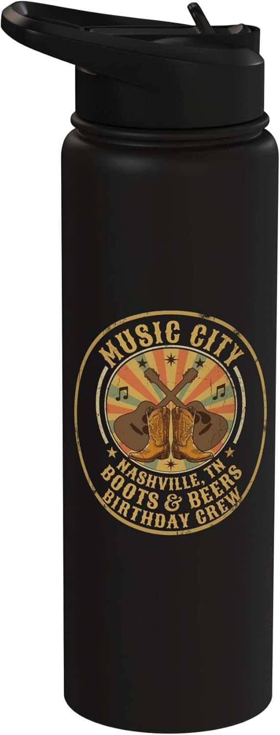 Botella agua térmica acero inox Music City