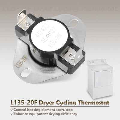 Termostato secadora ciclismo reemplazo GE Hotpoint L135-20F