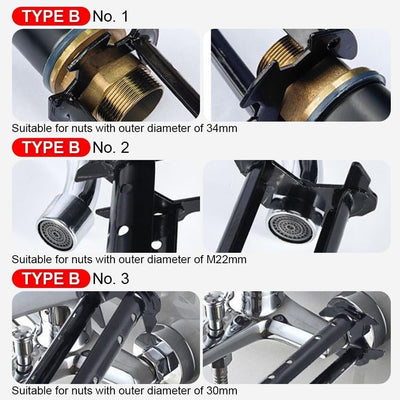 Llave fregadero multifuncional 2 pzas para cocina y baño