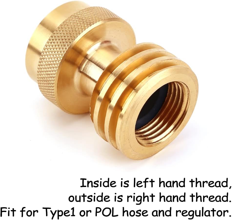 Adaptador tanque propano latón convertidor QCC1 tipo 1