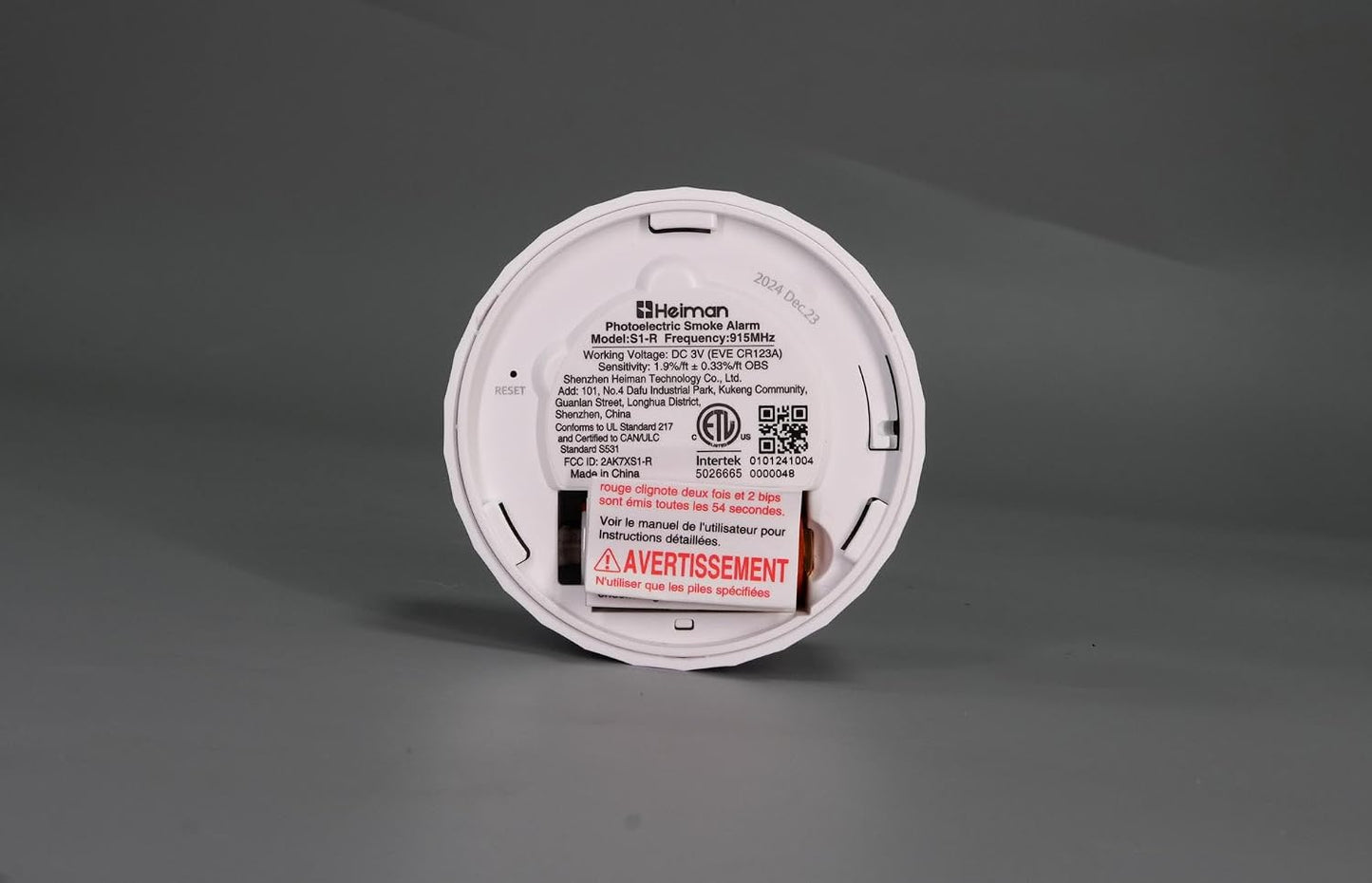 Detector humo fotoeléctrico inalámbrico certificado UL 217 mini