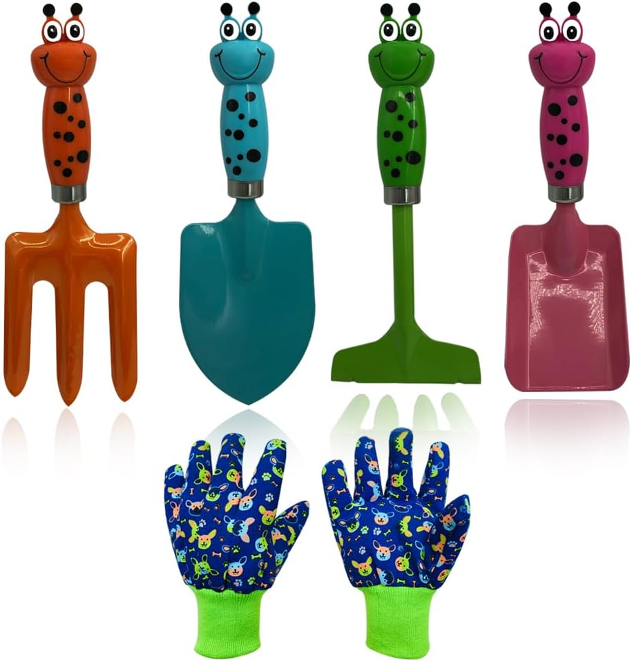 Set Guantes Jardinería Infantiles con Palas