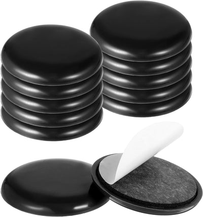 12 Deslizadores Muebles Alfombra 2pulg Autoadhesivos Negro