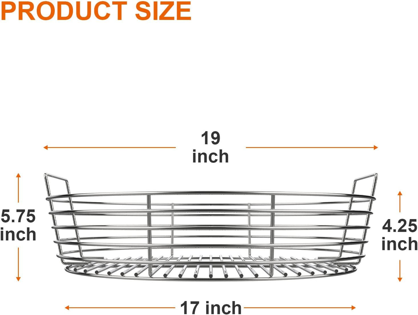 Cesta ceniza acero inox para parrilla XL