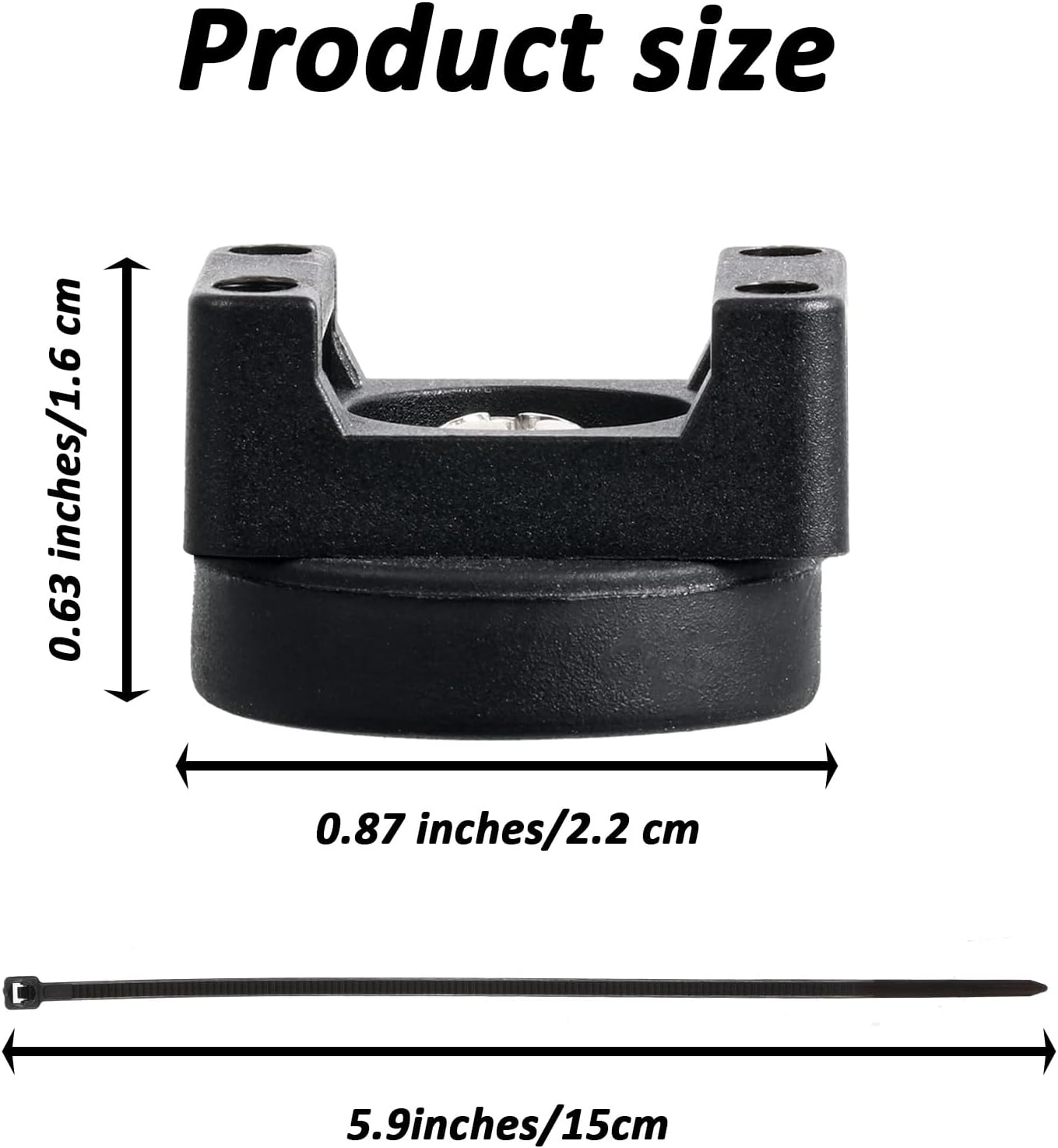 6 Pzas Base Magnética Soporte Cable Negro Multiuso
