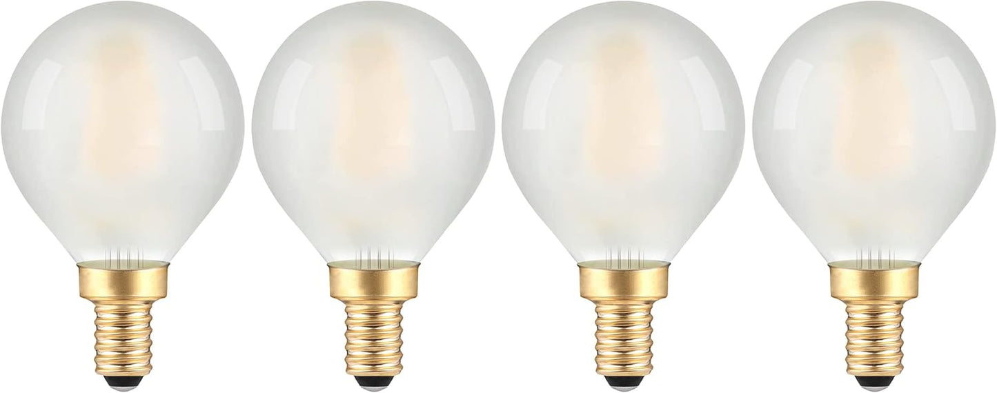 Bombilla LED E12 regulable blanco cálido 2700K 2W para dormitorio