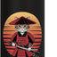 Botella de agua acero inoxidable samurái gato japonés