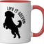 Taza Cerámica Doodle Lover Roja/Blanca