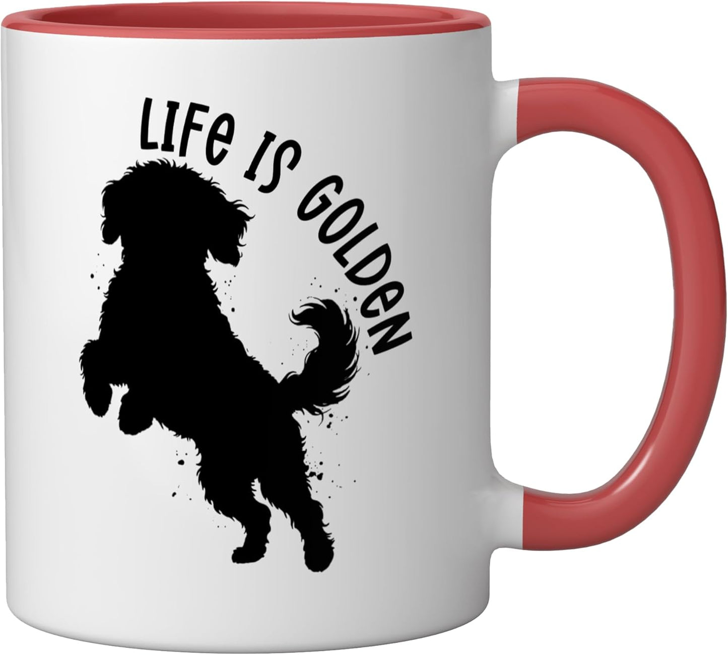 Taza Cerámica Doodle Lover Roja/Blanca
