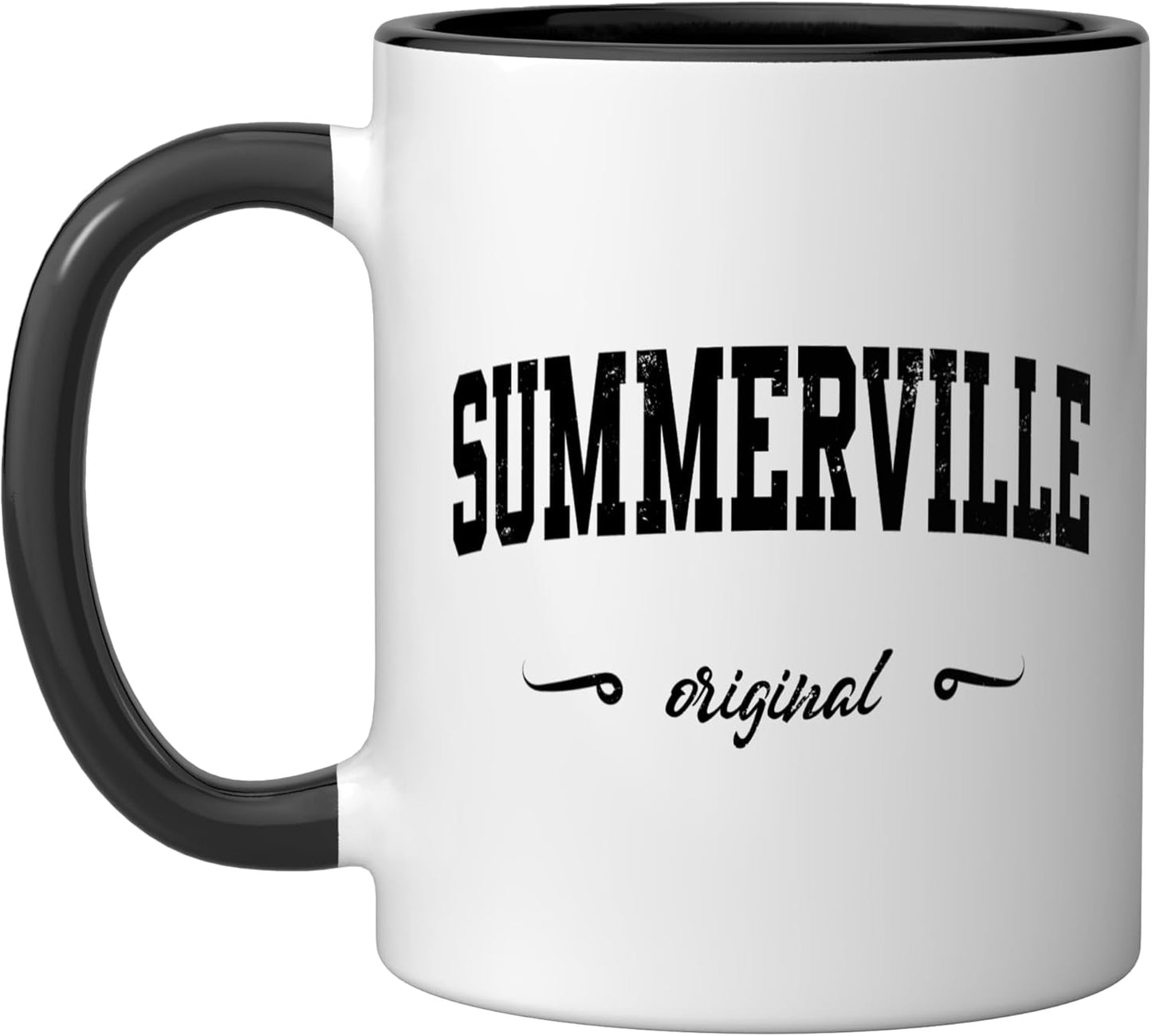 Taza cerámica Summerville Design College Carolina del Sur negra/blanca