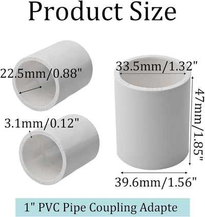 10 Conectores PVC SCH40 1pulg Enchufe x Zócalo