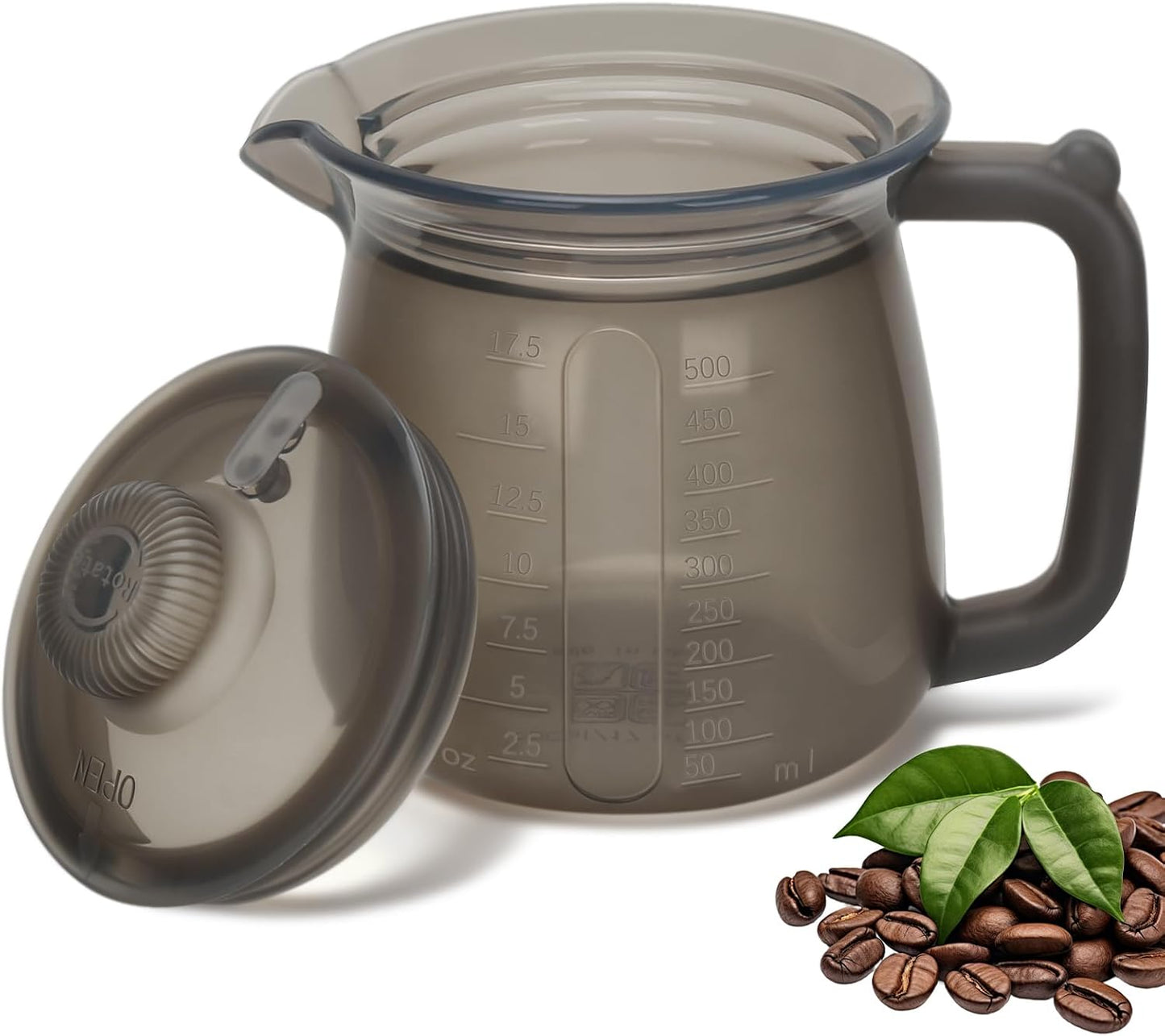 Jarra silicona espumadora leche 16.9oz con escala barra café