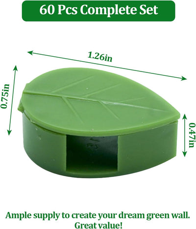 Clips pared plantas trepadoras soporte tallo jardín 60uds