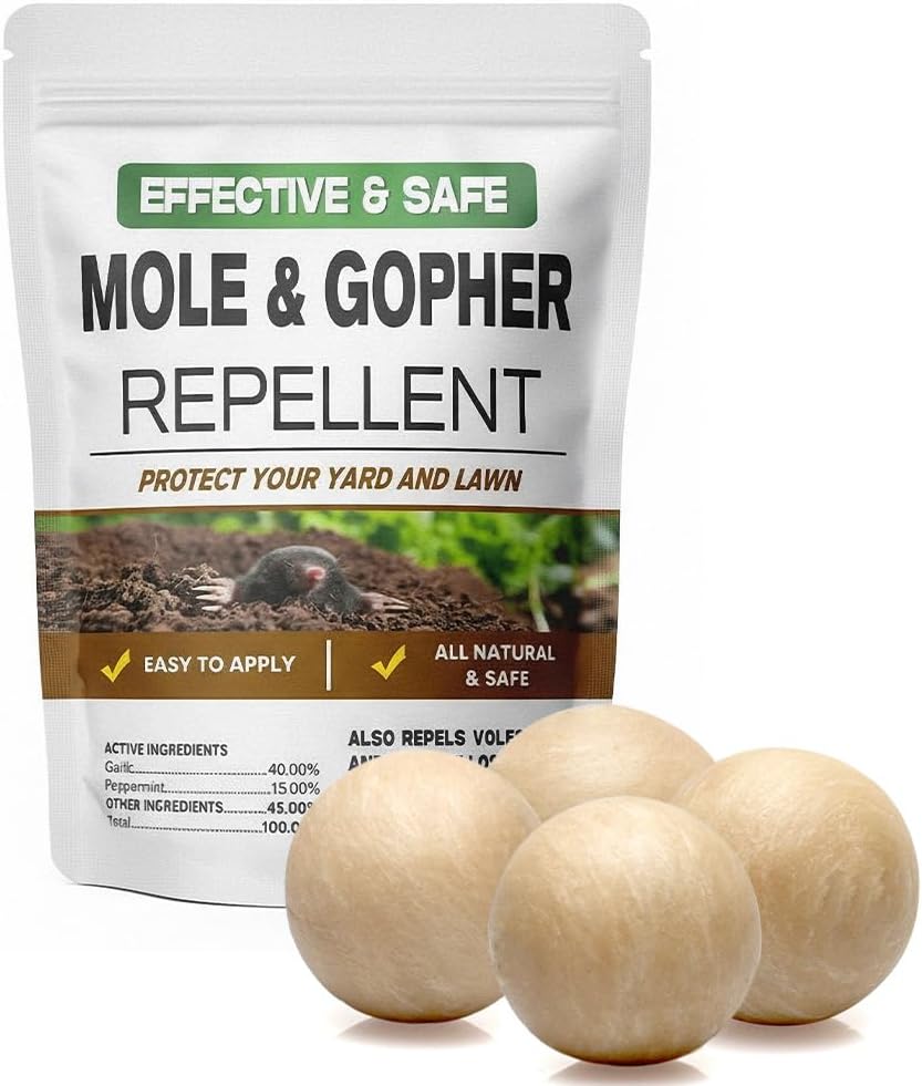 Repelente de moles y gophers exterior 4 Pzas