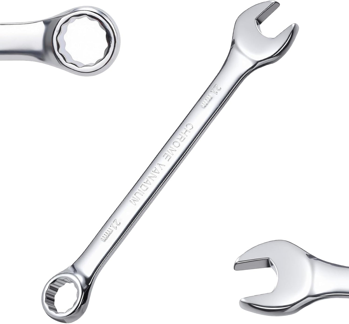 Llave combinada métrica 0.827pulg 12 puntos acero galvanizado