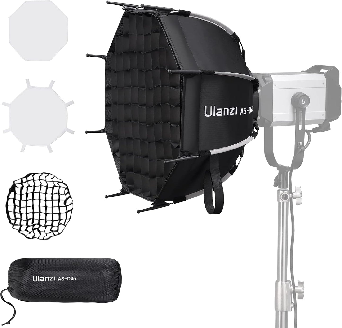 Caja luz parabólica 18pulg comp GODOX M200D Aputure LS60d