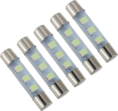 5 Pzas Lámpara LED fusible compatibles vintage 8V