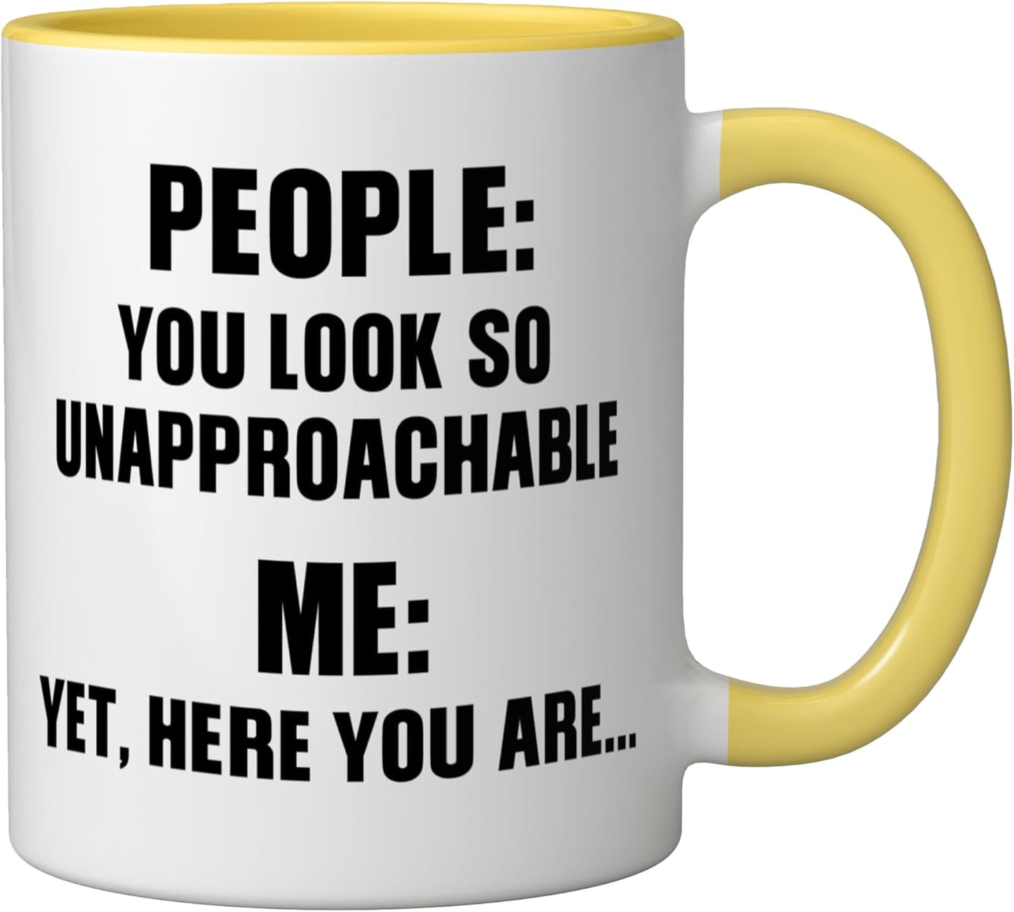 Taza Cerámica Amarillo/Blanco