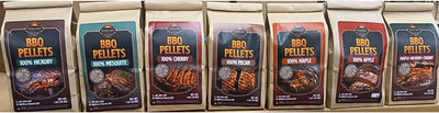 Paquete pellets barbacoa 1lb 7 variedades
