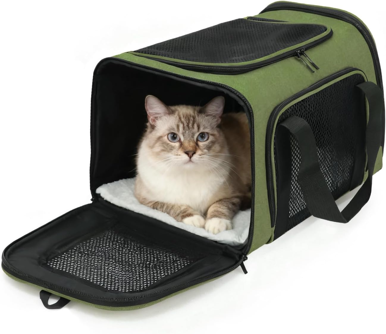 Transportador mascotas perros gatos 15lb correa ajustable