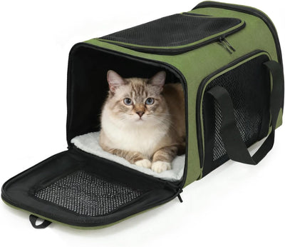 Transportador mascotas perros gatos 15lb correa ajustable