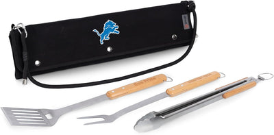 Set 3 Pzas Accesorios Barbacoa Madera Haya