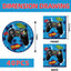 Set 40 Pzas Decoración Cumpleaños Videojuegos Platos Servilletas