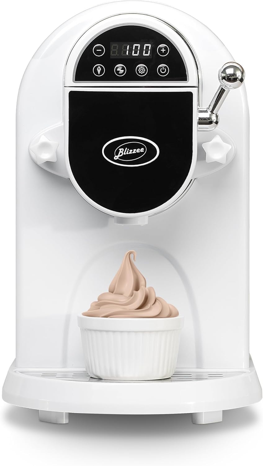Máquina helado servicio suave comp integrado pantalla LED