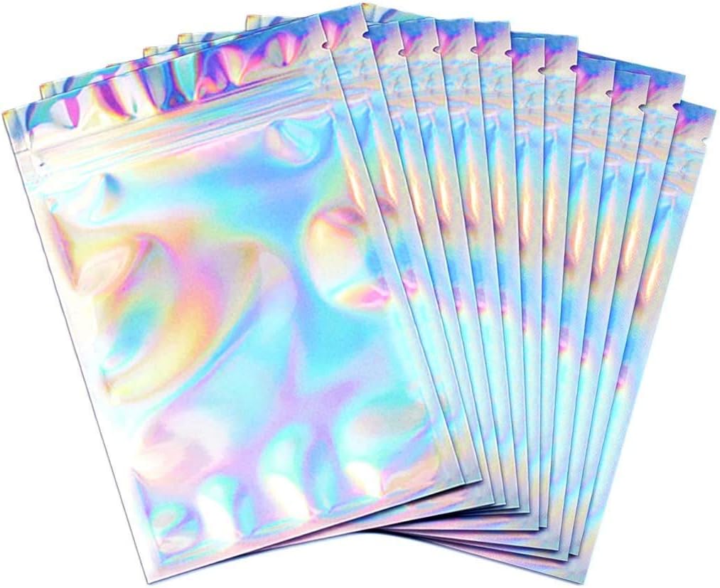 Bolsas plástico resistentes al olor 5x7pulg reutilizables 50uds