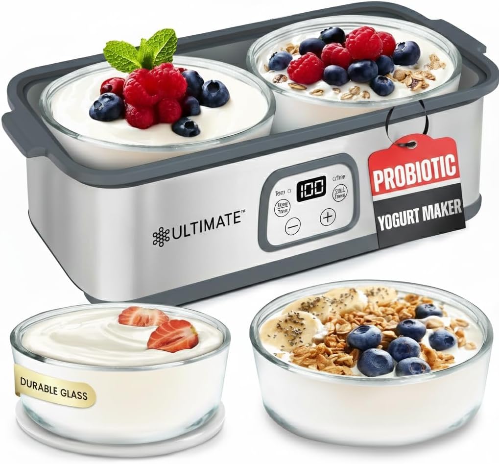 Fabricante de yogur probiótico con recipientes