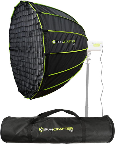 Caja luz Bowens 90cm con difusor portátil para fotografía