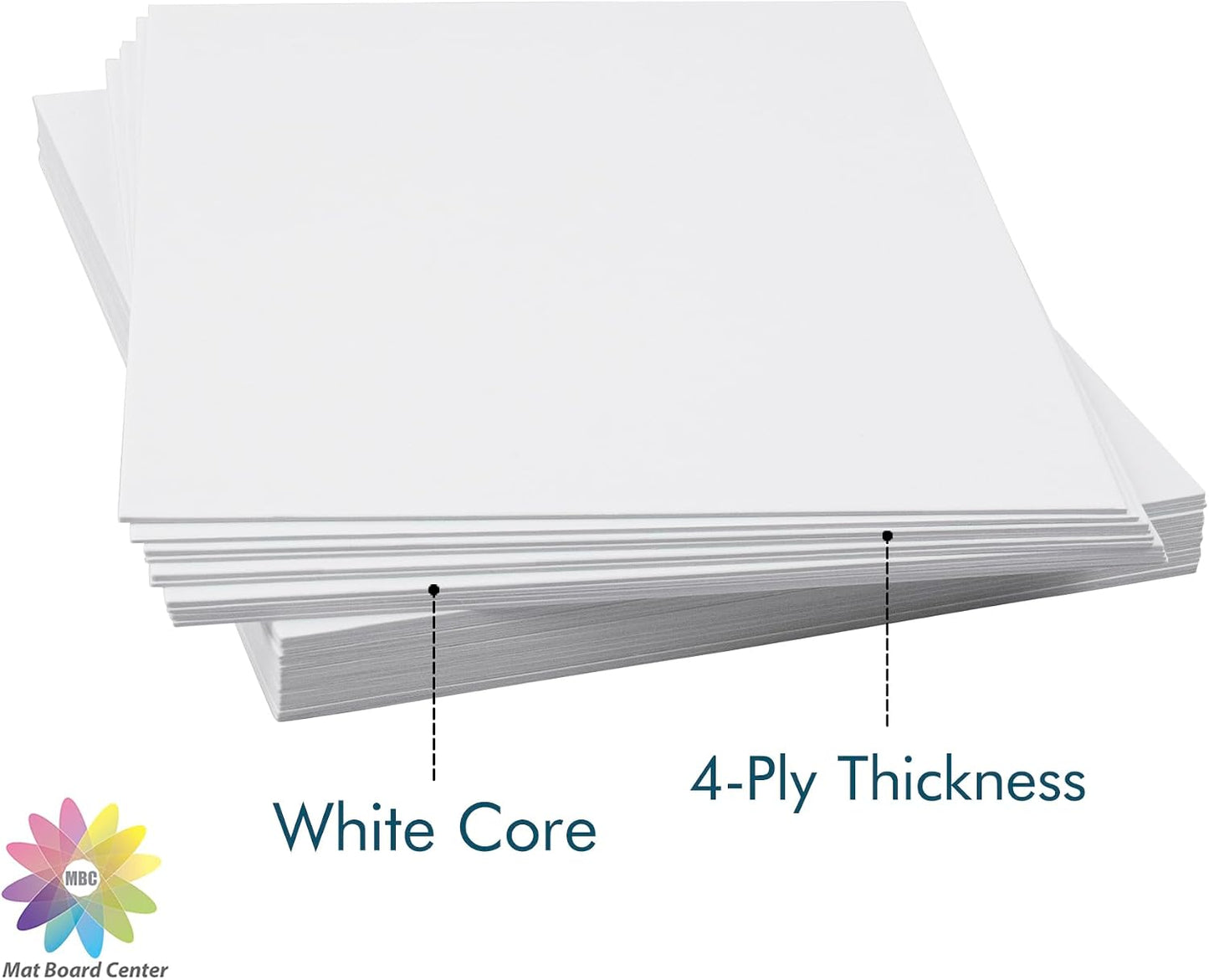 Tableros mate blanco 4x6pulg set 25 para arte fotos