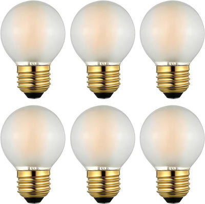 Bombilla LED filamento G16.5 E26 3000K vidrio esmerilado