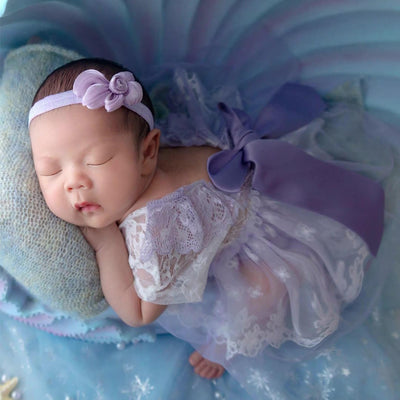 Traje foto recién nacido encaje mameluco bebé