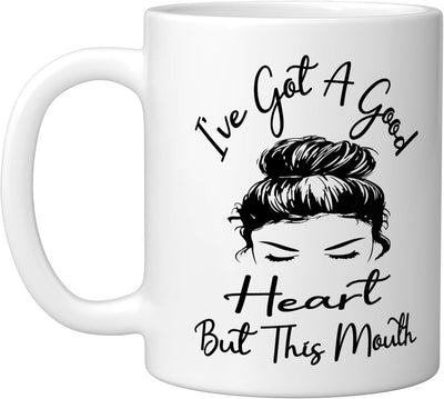Taza de cerámica para cabello desordenado con mensaje divertido