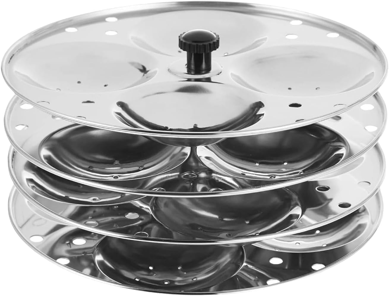 Soporte para maker de idli 4 niveles para cocinas multiusos de 5/6/8 cuartos