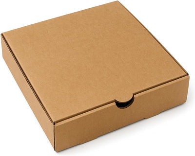 Cajas pizza kraft 16x16x2pulg set 50 cartón corrugado flauta B